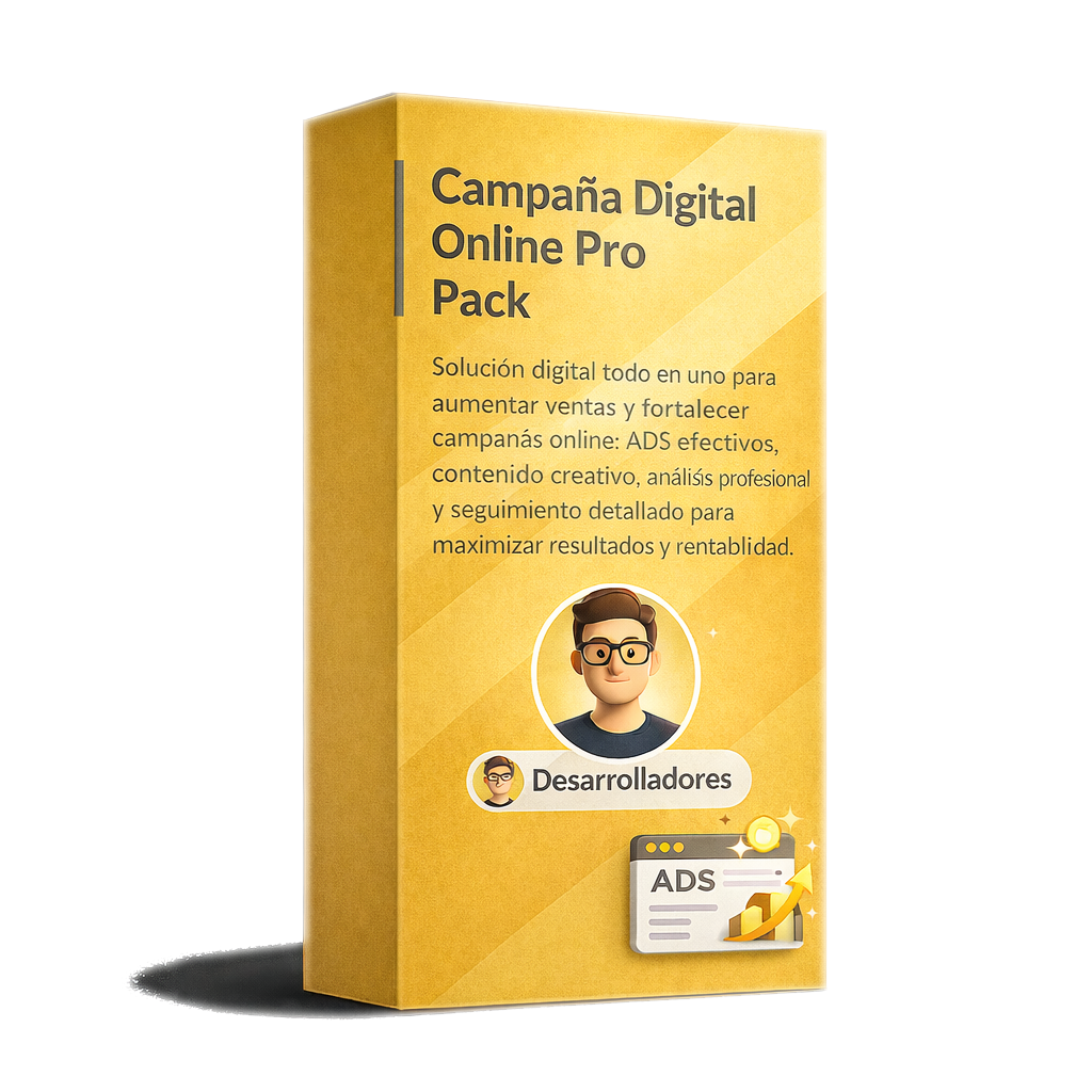 Pack Funnel Campaña Digital Online con landing page