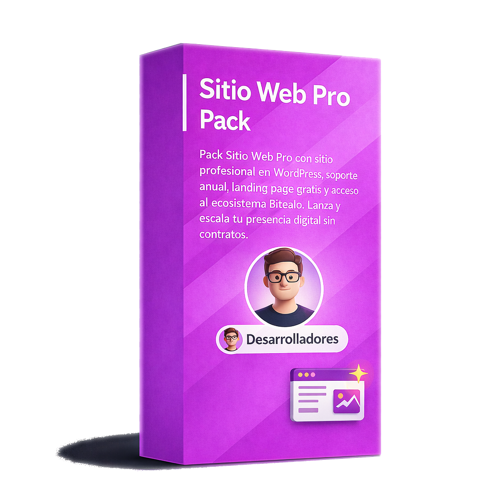 Pack Sitio Web Pro con sitio web profesional