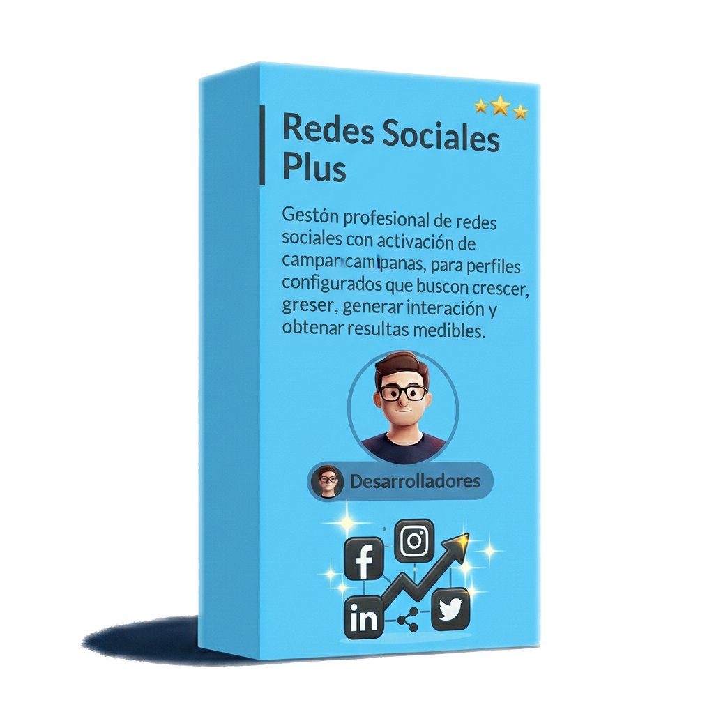 Gestión profesional de redes sociales con campañas activas